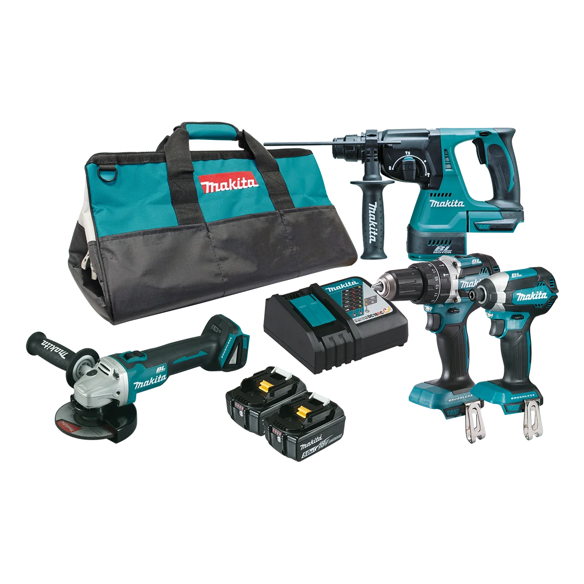 18V 4 PIECE BRUSHLESS COMBO LI-ION (LF)