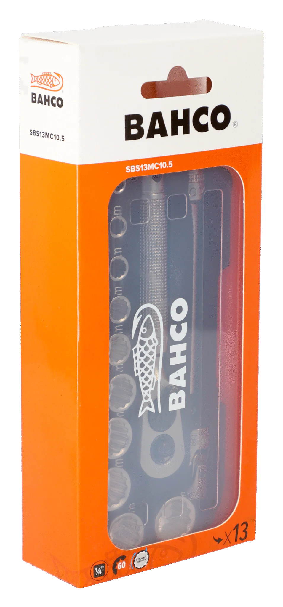 Bahco 1/4" Square Drive Socket Set with Metric Bi-Hex Profile - 13 Pcs S13MC10.5 - Image 6