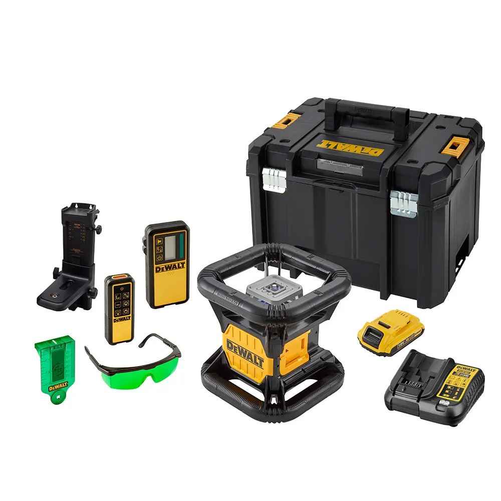 Dewalt 18V XR Green Rotary Laser - 1 X 2Ah DCE079D1G-XE