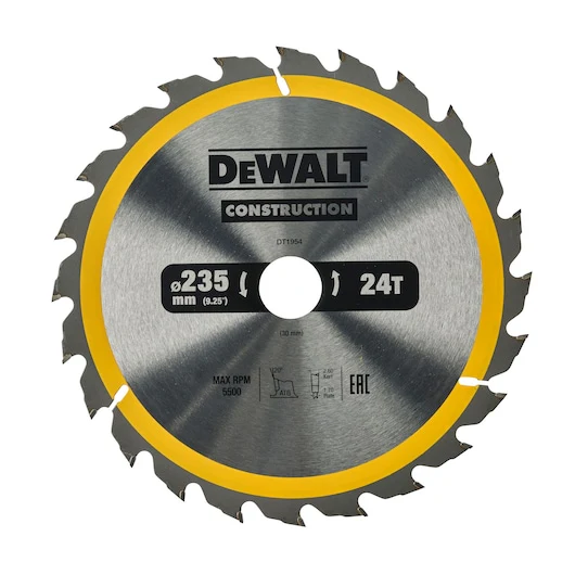 Dewalt SAW BLADE CONSTRUCTION 235MM X 20T (16/25/30MM) - DT1954-QZ