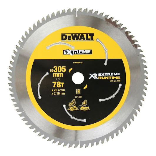 Dewalt SAW BLADE XR EXTREME RUNTIME 305MM X 78T (25.4MM) - DT99596-QZ