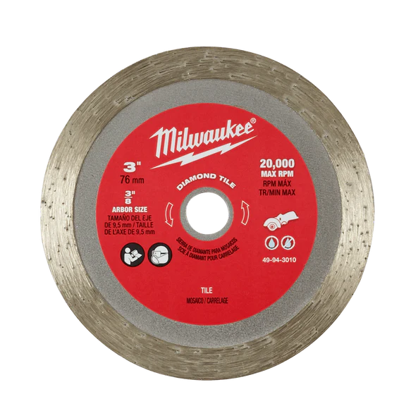 Milwaukee M12 FUEL™ 3" Compact Cut Off Tool Diamond Tile Blade - 49943010