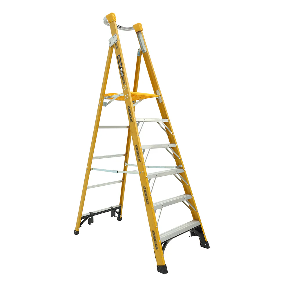 Gorilla Heavy Duty Fibreglass Platform Ladder FPL006-HD LAST ONE (INSTORE PICKUP ONLY)