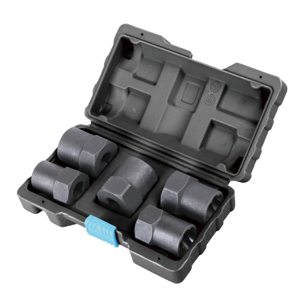 Impact Tools 1/2” 5PCS Impact Damaged Nut Bolt Extractor Set
