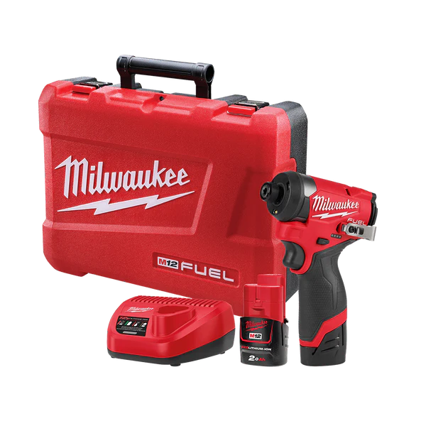 Milwaukee M12 FUEL™ 1/4" Hex Impact Driver Kit - M12FID2202C