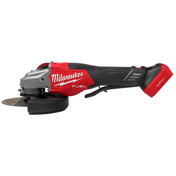 M18 FUEL™ ONE-KEY™ 125mm (5") High Speed Braking Angle Grinder with Deadman Paddle Switch (Tool Only) M18FSAG125XPDB20 + Bonus Milwaukee Safety Glasses - Image 2
