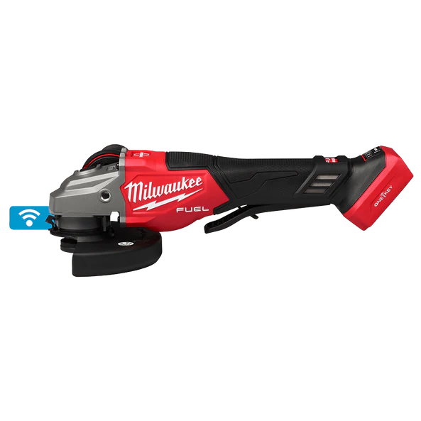 M18 FUEL™ ONE-KEY™ 125mm (5") High Speed Braking Angle Grinder with Deadman Paddle Switch (Tool Only) M18FSAG125XPDB20 + Bonus Milwaukee Safety Glasses - Image 4