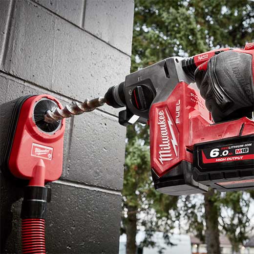 Milwaukee M18 FUEL™ 26mm SDS Plus Rotary Hammer (Tool Only) - M18FH-0 WITH BONUS 5 piece bit set - Image 6