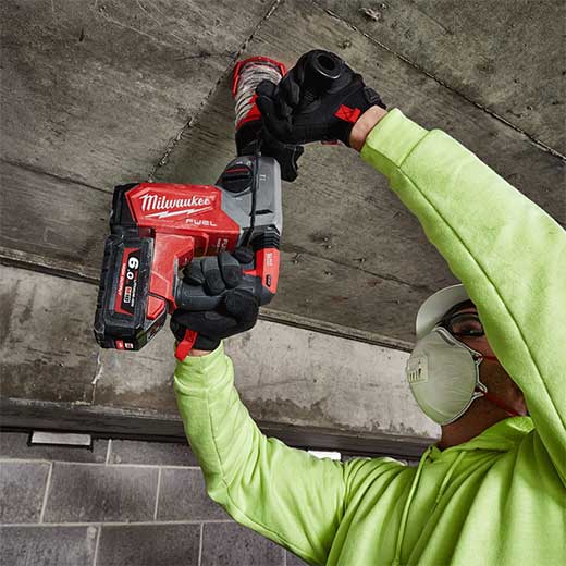 Milwaukee M18 FUEL™ 26mm SDS Plus Rotary Hammer (Tool Only) - M18FH-0 WITH BONUS 5 piece bit set - Image 7