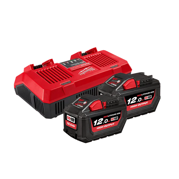Milwaukee M18™ REDLITHIUM™ HIGH OUTPUT™ 12.0Ah Dual Bay Starter Pack - M18HOSPD122B