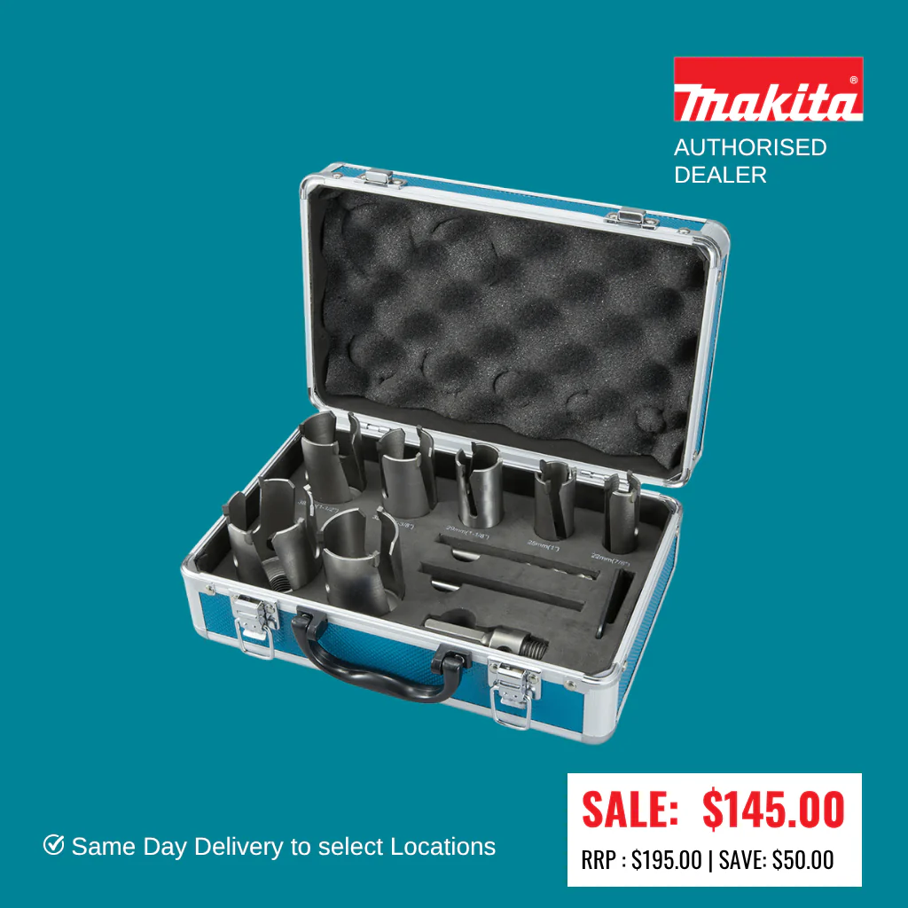 Makita 10pc Multi Purpose TCT Holesaw set D-51281