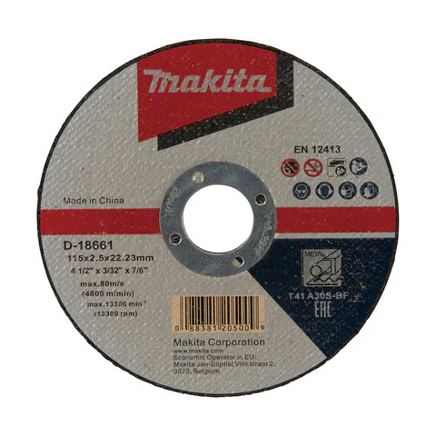 Makita 115mm x 2.5mm x 22mm - METAL CUTTING DISC A30S - 50pk D-18661-50
