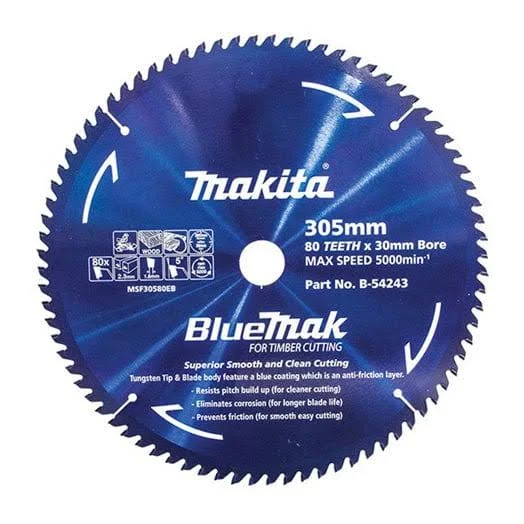 Makita Bluemak 305mm (12") 60 tooth blade B-15350