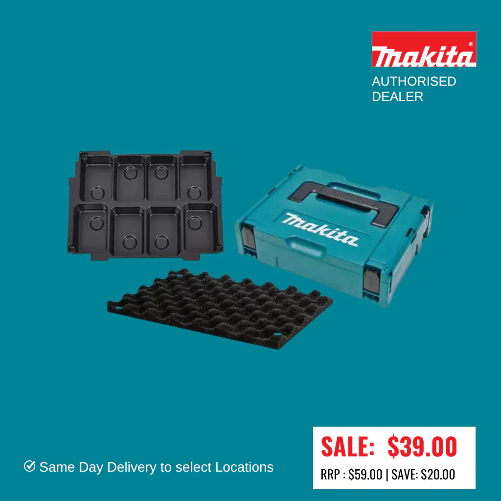 Makita MAKPAC CONNECTOR CASE 1 / 8 x 18V BATTERY STORAGE MAKPAC115