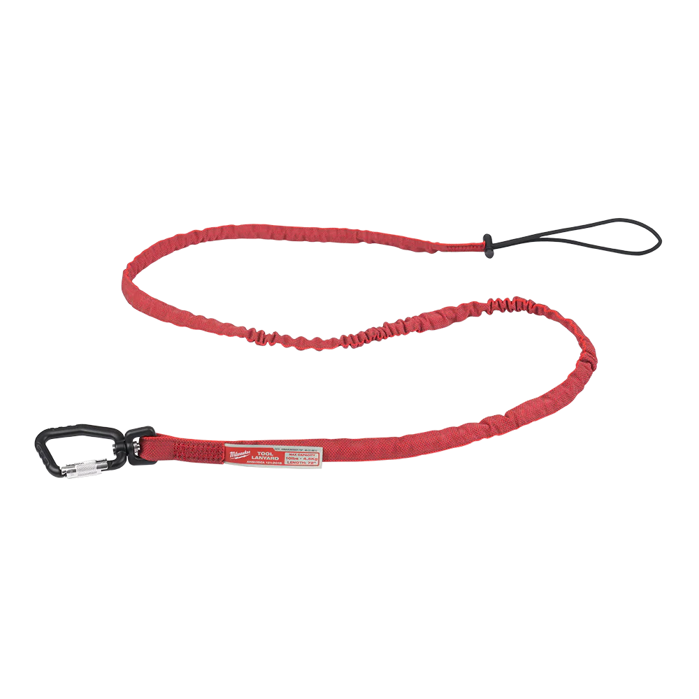Milwaukee 4.5kg (10lb) 1830mm Locking Tool Lanyard Extended Reach 1 Pack - 48228812