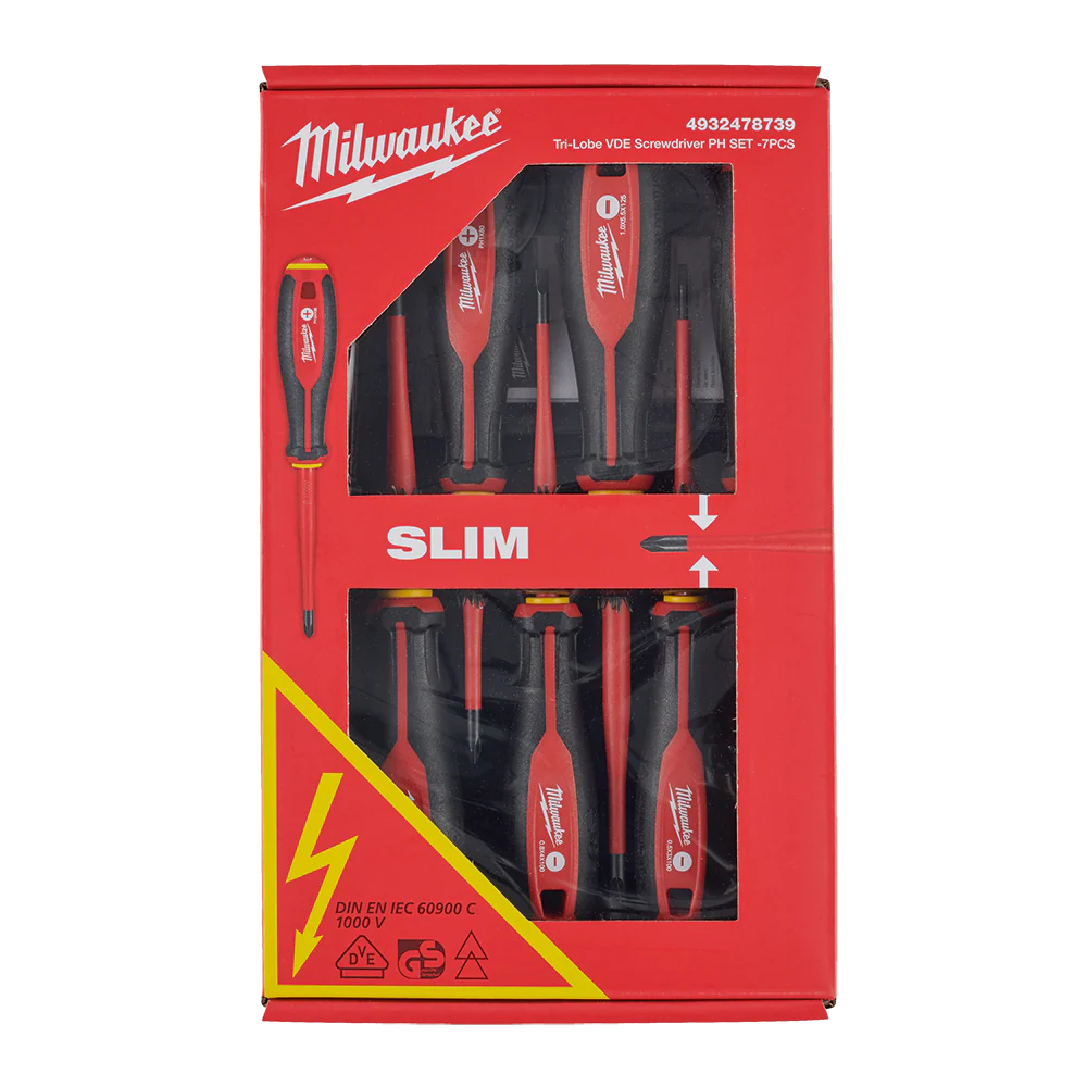 Milwaukee 7 Piece VDE Screwdriver Set - 4932478739 - Image 2