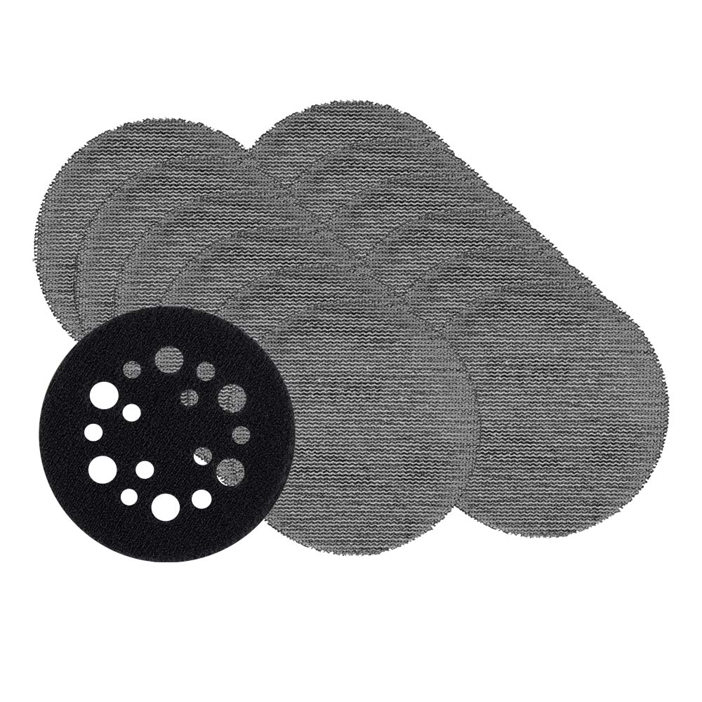Milwaukee 75mm (3") 180 Grit POWERGRID™ H&L Mesh sanding discs 12PK + Pad Saver (fits M12FSDR75) - 48806180