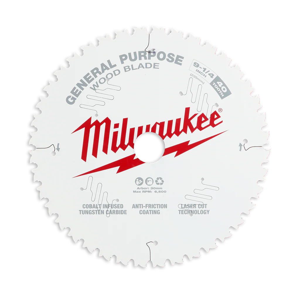 Milwaukee 9-1/4" 235mm 40T FINE FINISH Blade - 48408926