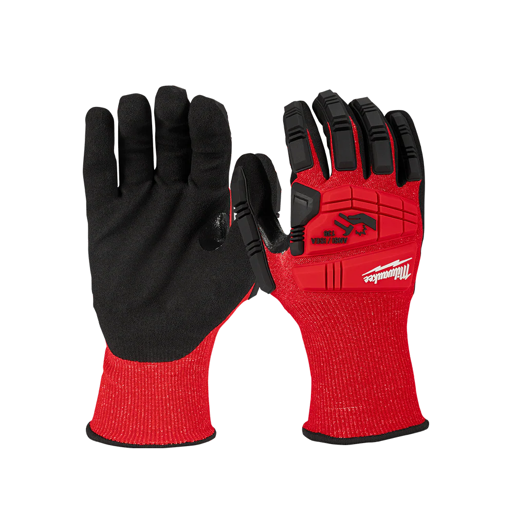 Milwaukee Impact Cut 3(C) Nitrile Dipped Gloves 1 Pack - XXL - 48228974