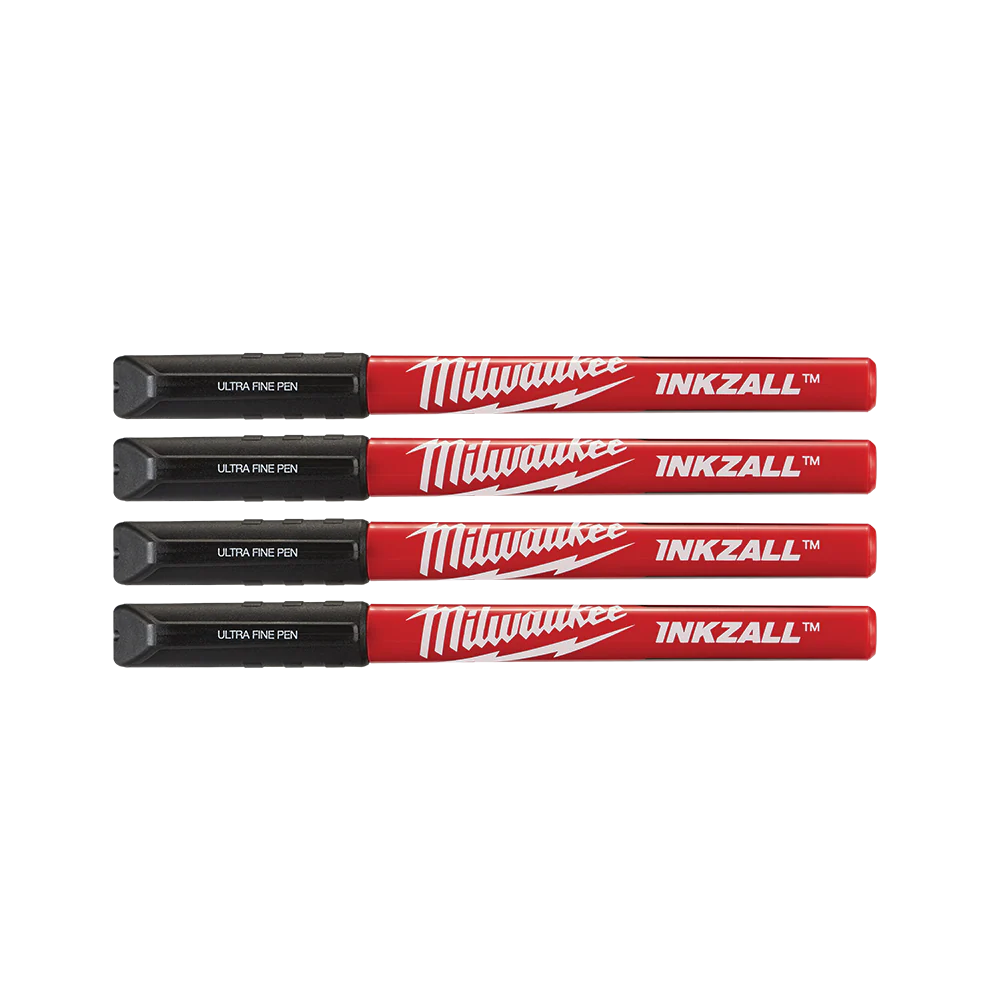Milwaukee INKZALL™ Ultra Fine Pt Pen Black 4pk - 48223164