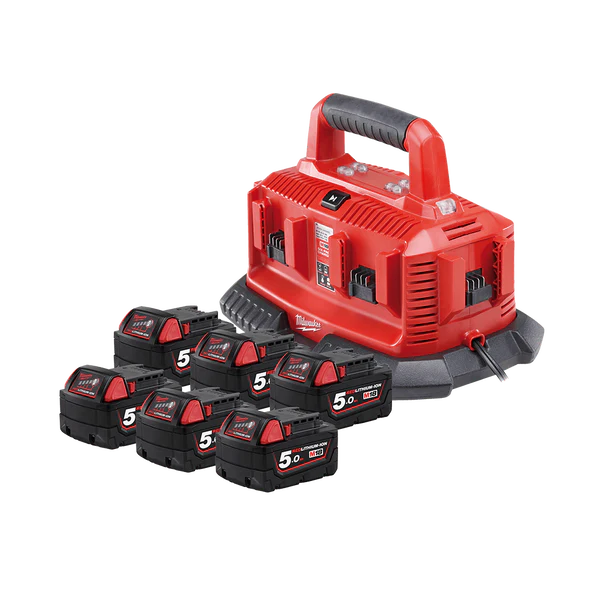 Milwaukee M18™ REDLITHIUM™ 5.0Ah Six Bay Starter Pack - M18SP506B