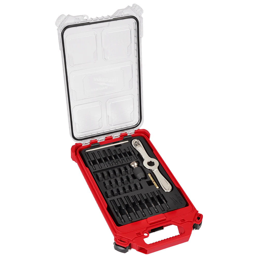 Milwaukee Metric Tap and Die 38PC PACKOUT™ Set - High Carbon Steel - 49225603