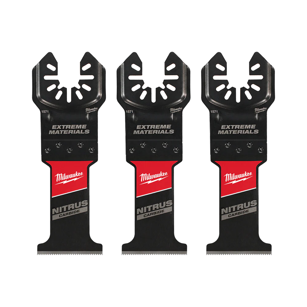 Milwaukee OPEN-LOK⢠35mm (1-3ā8") NITRUS CARBIDE⢠Extreme Materials Blade 3 Pack - 49251573