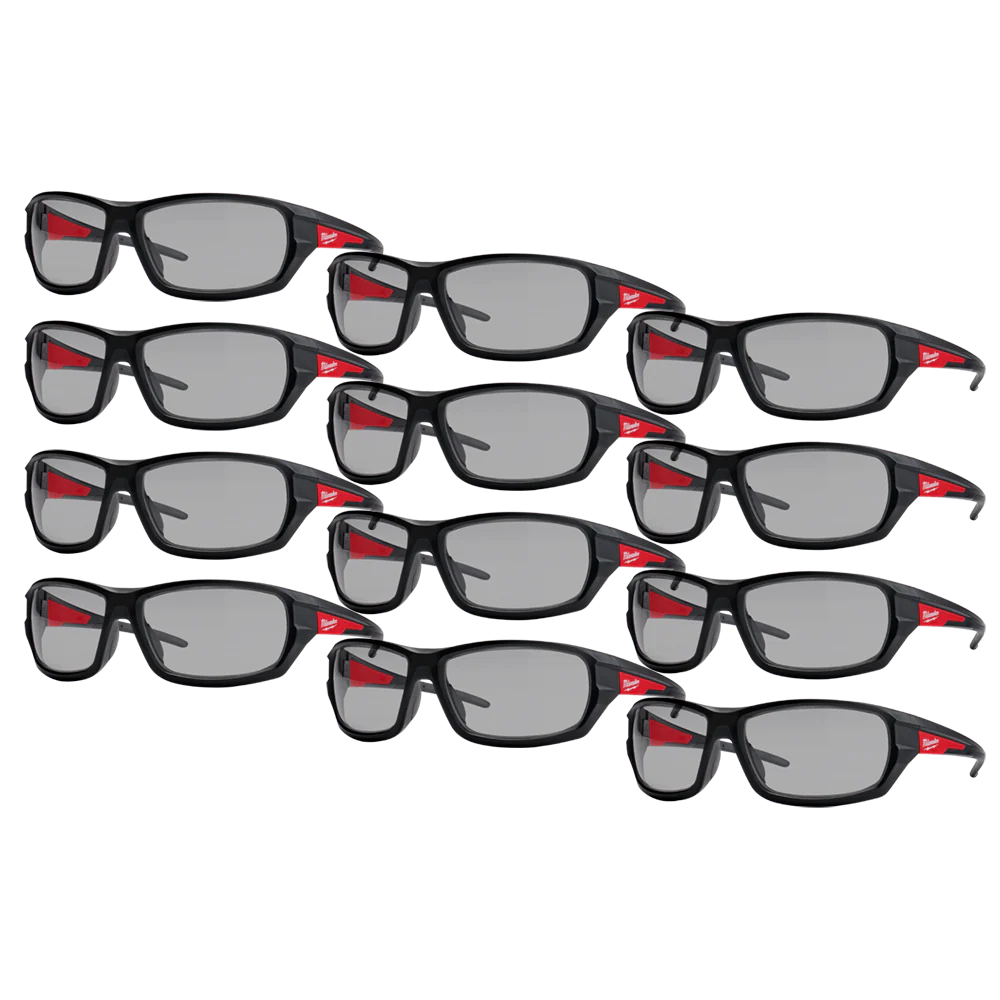 Milwaukee Performance Safety Glasses 12 Pack - Grey - 48732125A