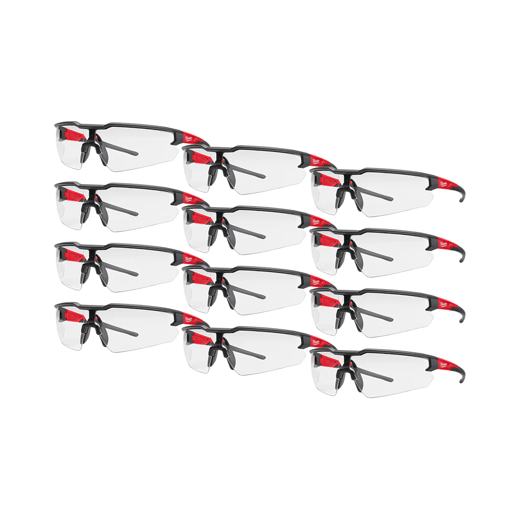 Milwaukee Safety Glasses 12 Pack - Clear - 48732901A
