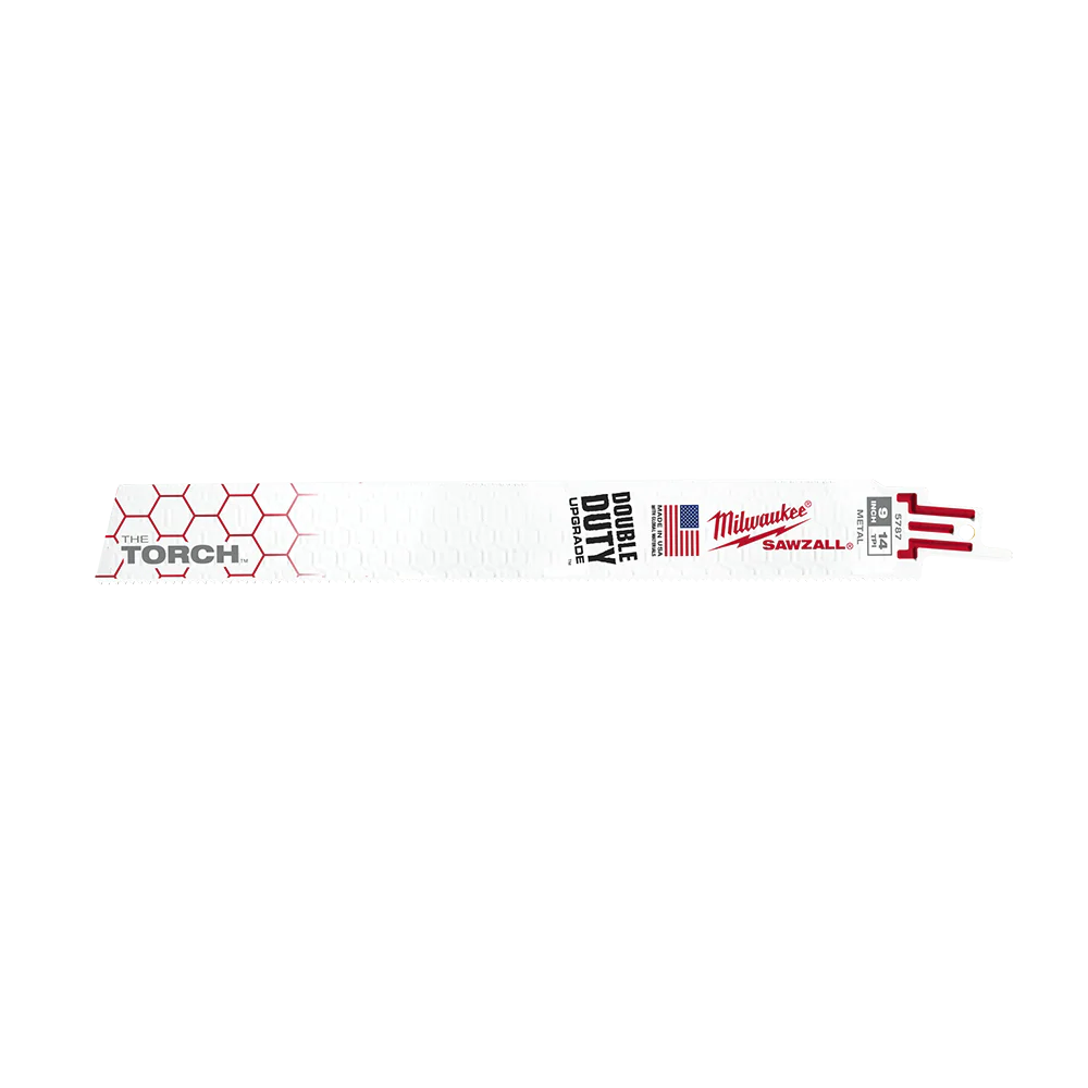 Milwaukee SAWZALL™ The TORCH™ Metal Demolition 230mm 9" 14TPI Blade 100 Pack - BOM - 48005787A