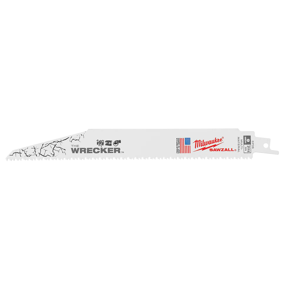 Milwaukee SAWZALL™ The WRECKER™ Demolition 230mm 9" 7/11TPI Blade 5 Pack - 48005706
