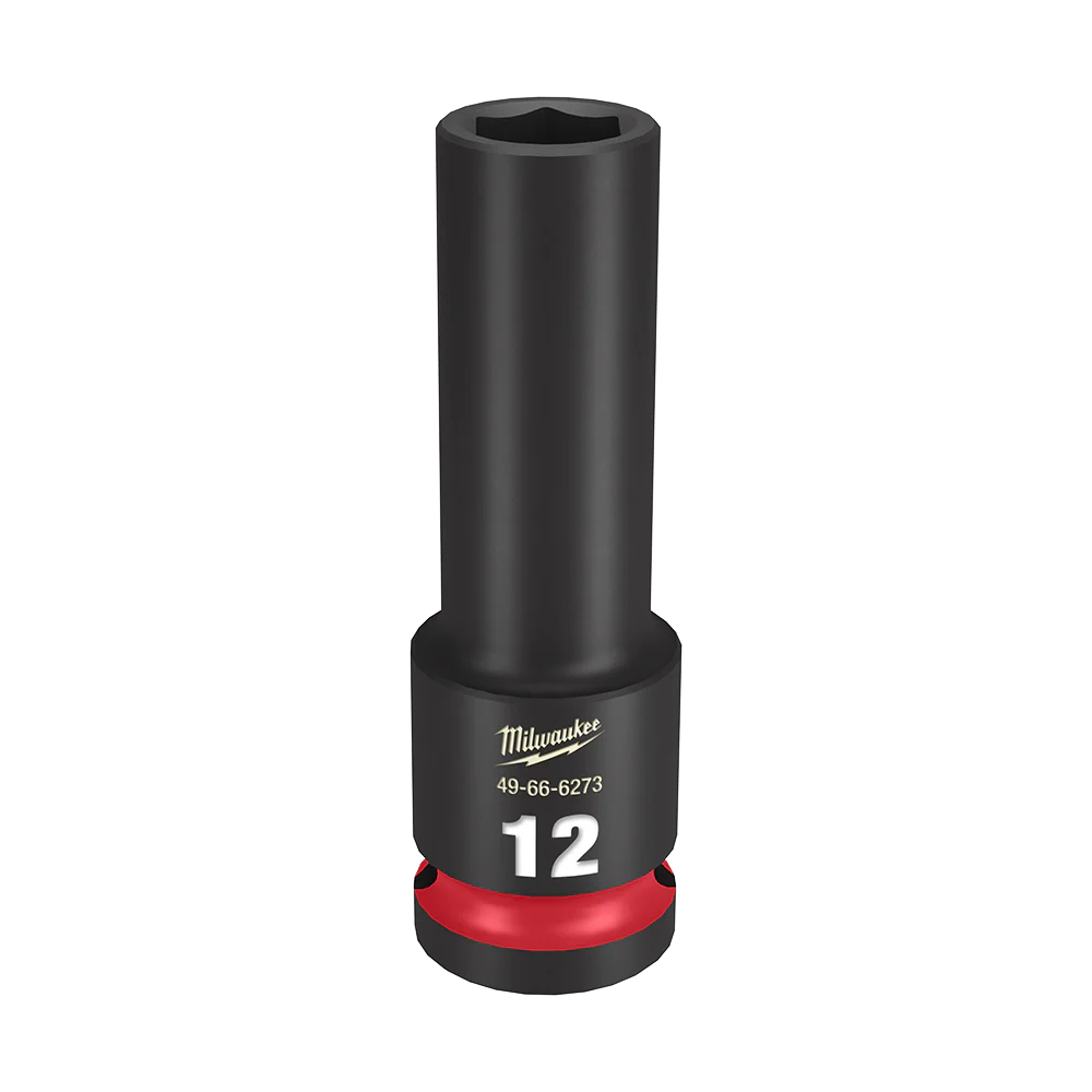 Milwaukee SHOCKWAVE™ 1/2" Drive 12mm Deep 6 Point Impact Socket - 49666273