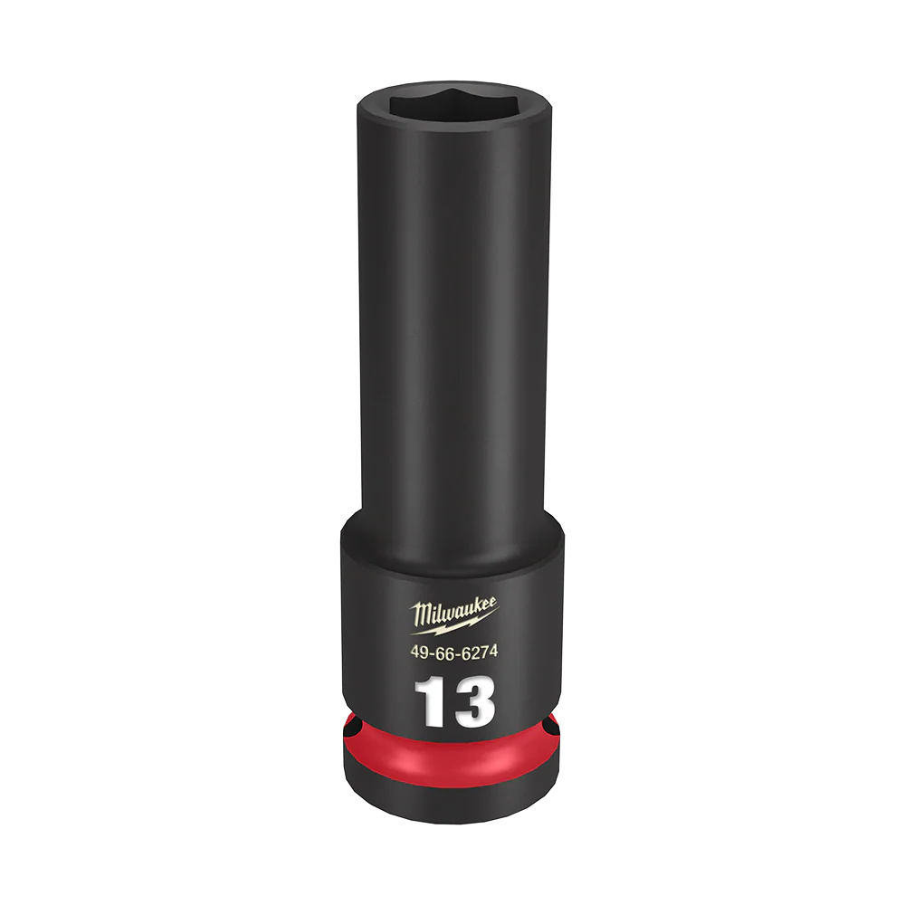 Milwaukee SHOCKWAVE™ 1/2" Drive 13mm Deep 6 Point Impact Socket - 49666274