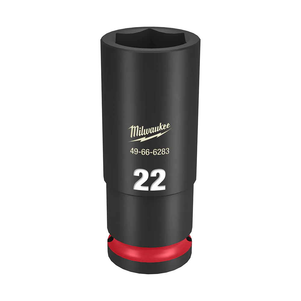 Milwaukee SHOCKWAVE™ 1/2" Drive 22mm Deep 6 Point Impact Socket - 49666283