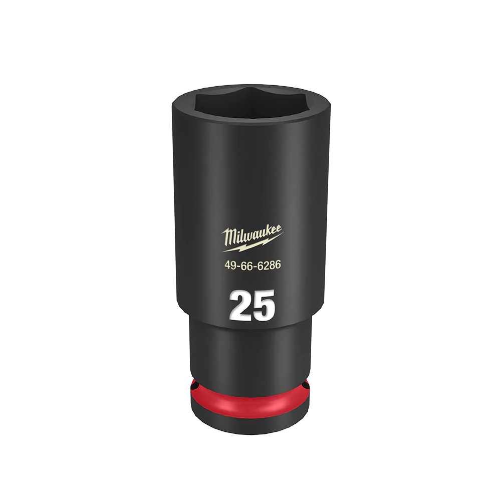 Milwaukee SHOCKWAVE™ 1/2" Drive 25mm Deep 6 Point Impact Socket - 49666286