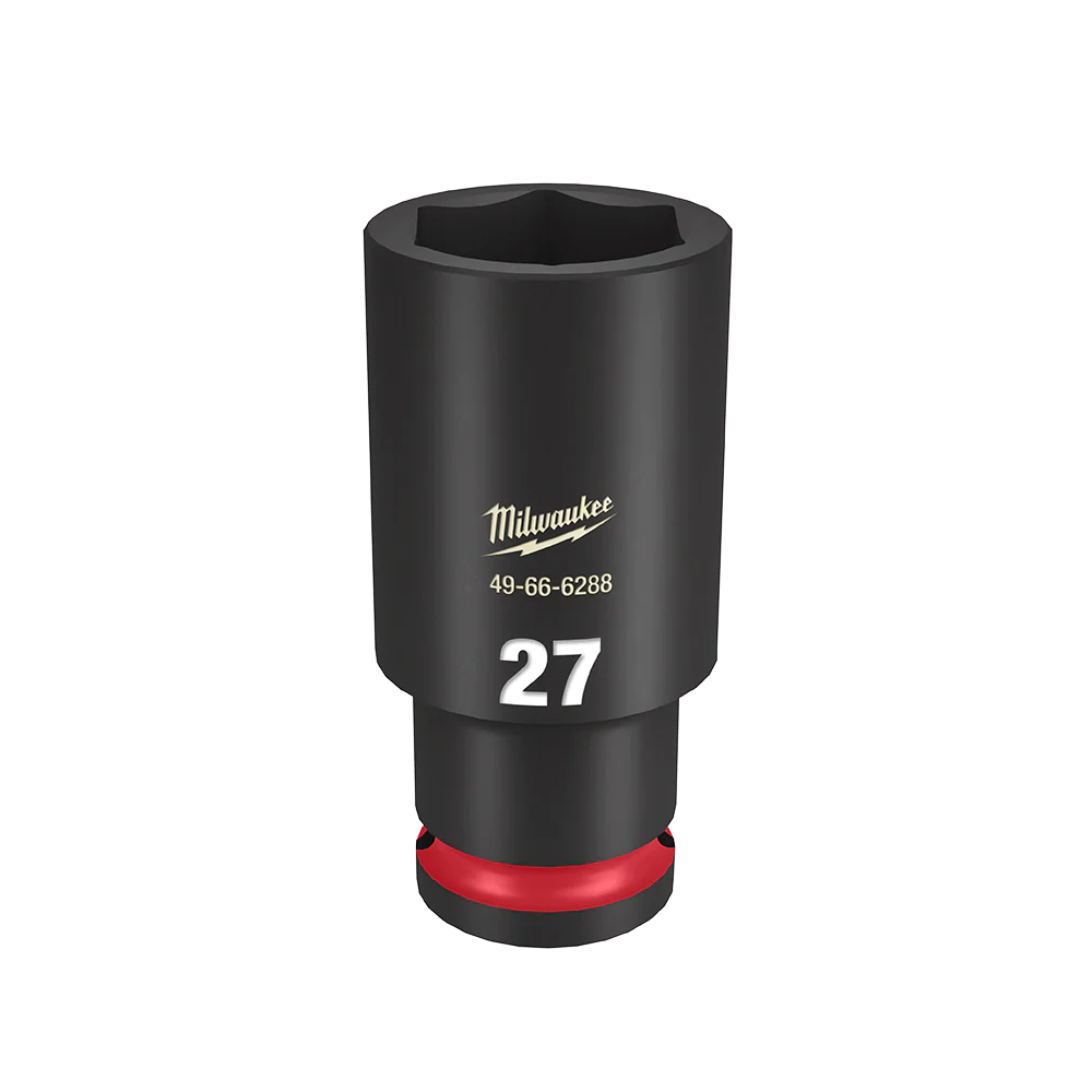 Milwaukee SHOCKWAVE™ 1/2" Drive 27mm Deep 6 Point Impact Socket - 49666288