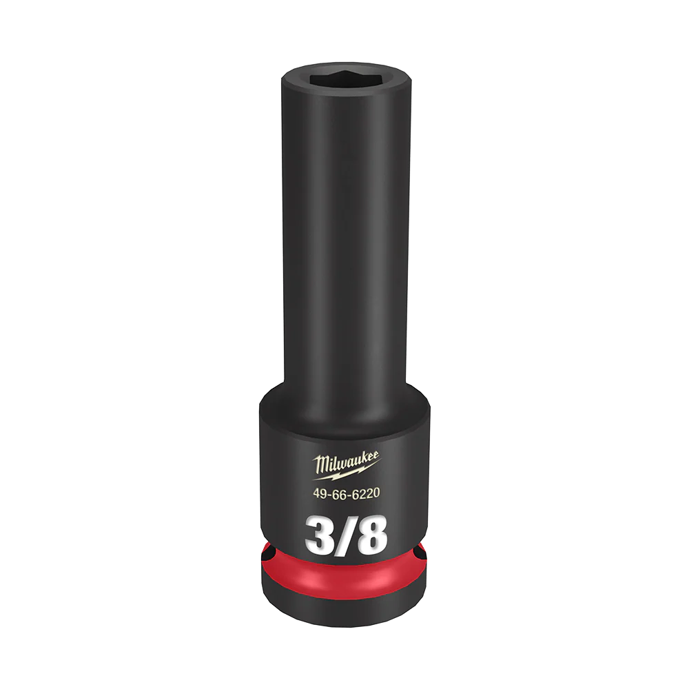 Milwaukee SHOCKWAVE™ 1/2" Drive 3/8" Deep 6 Point Impact Socket - 49666220