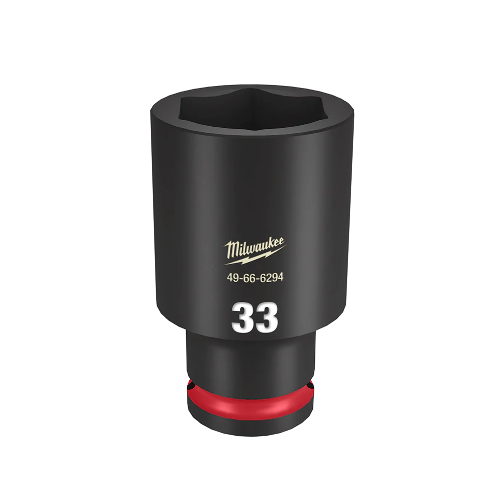Milwaukee SHOCKWAVE™ 1/2" Drive 33mm Deep 6 Point Impact Socket - 49666294