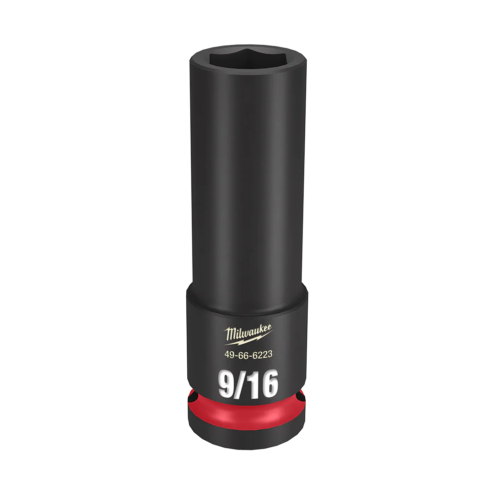 Milwaukee SHOCKWAVE™ 1/2" Drive 9/16" Deep 6 Point Impact Socket - 49666223