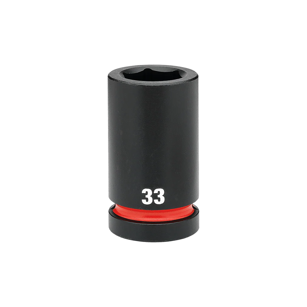Milwaukee SHOCKWAVE™ 1" Drive 33mm Deep 6 Point Impact Socket - 49666627