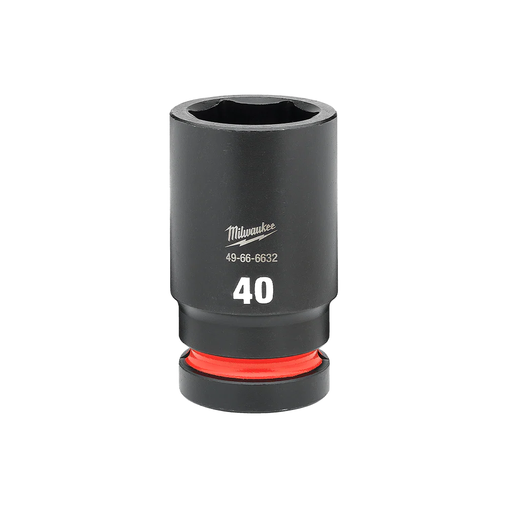 Milwaukee SHOCKWAVE™ 1" Drive 40mm Deep 6 Point Impact Socket - 49666632
