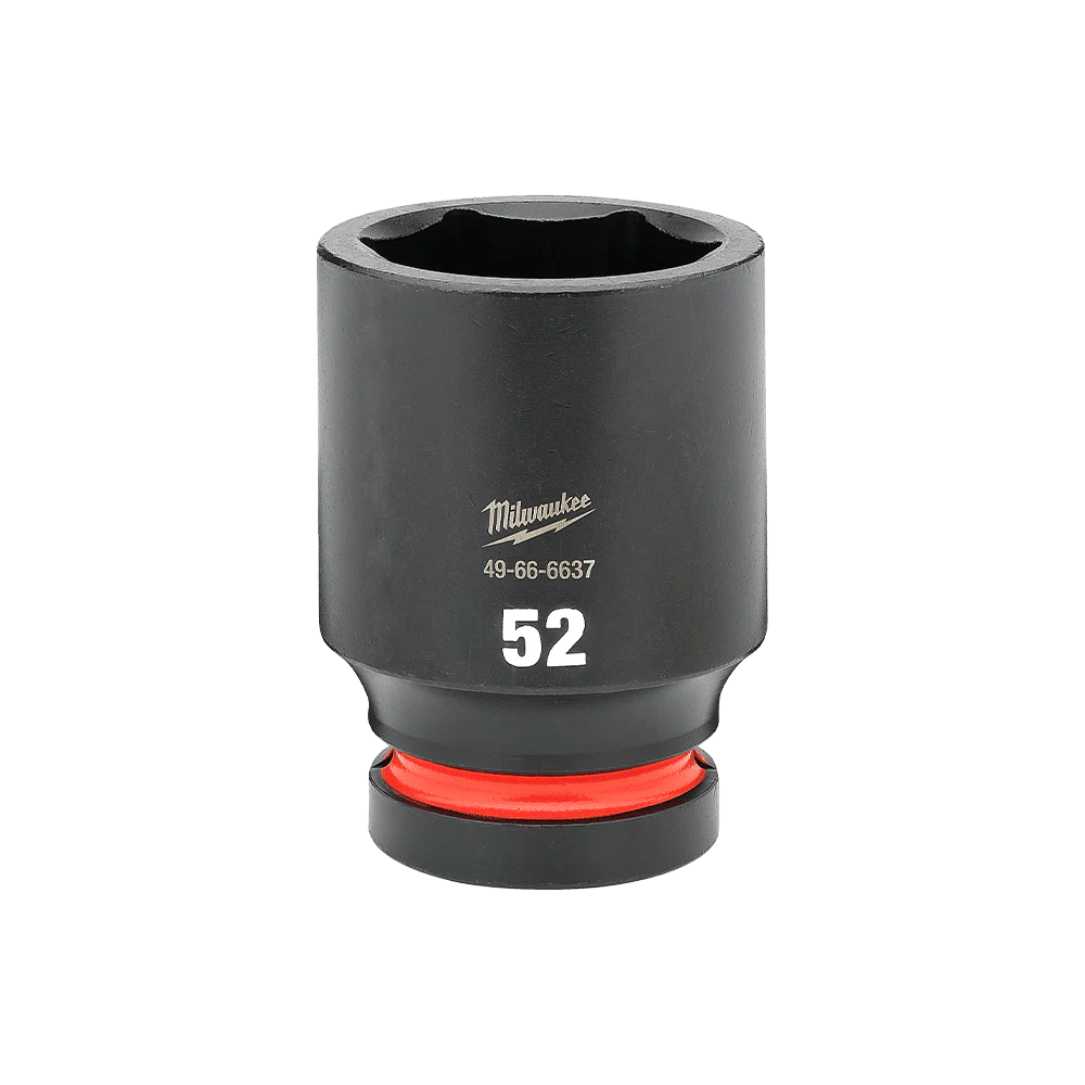 Milwaukee SHOCKWAVE™ 1" Drive 52mm Deep 6 Point Impact Socket - 49666637