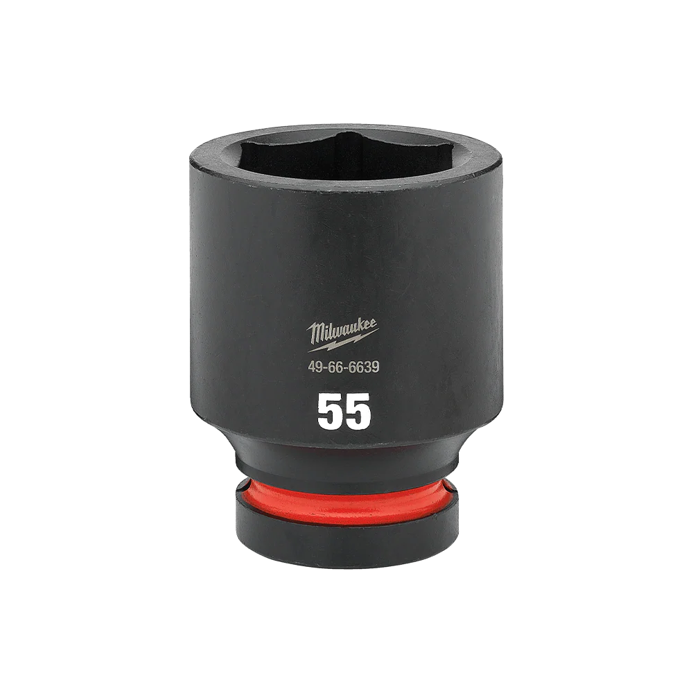 Milwaukee SHOCKWAVE™ 1" Drive 55mm Deep 6 Point Impact Socket - 49666639