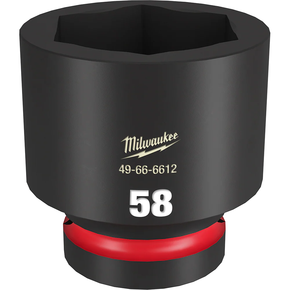 Milwaukee SHOCKWAVE™ 1" Drive 58mm Standard 6 Point Impact Socket - 49666612