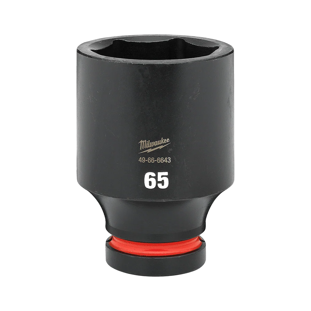 Milwaukee SHOCKWAVE™ 1" Drive 65mm Deep 6 Point Impact Socket    - 49666643