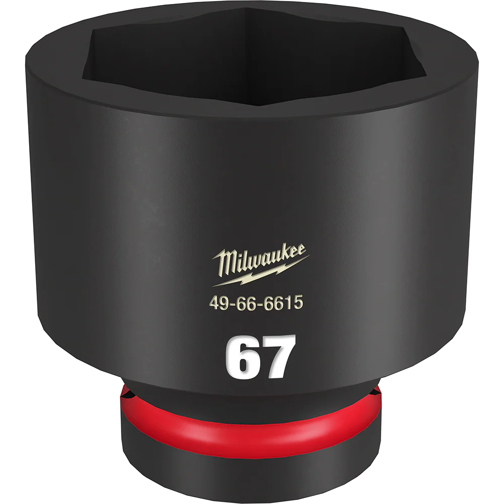 Milwaukee SHOCKWAVE™ 1" Drive 67mm Standard 6 Point Impact Socket - 49666615