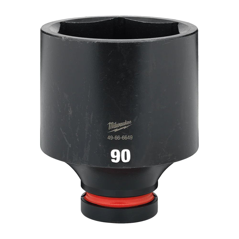 Milwaukee SHOCKWAVE™ 1" Drive 90mm Deep 6 Point Impact Socket - 49666649