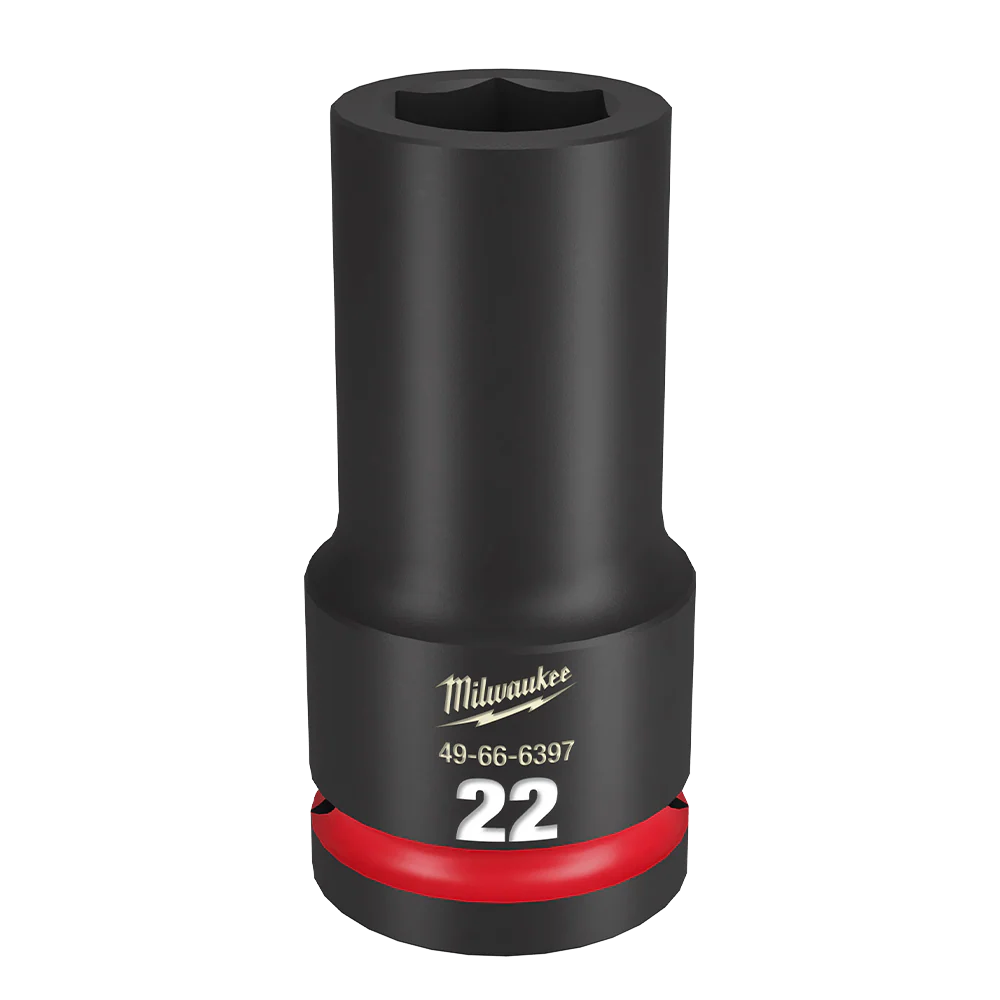 Milwaukee SHOCKWAVE™ 3/4" Drive 22mm Deep 6 Point Impact Socket - 49666397