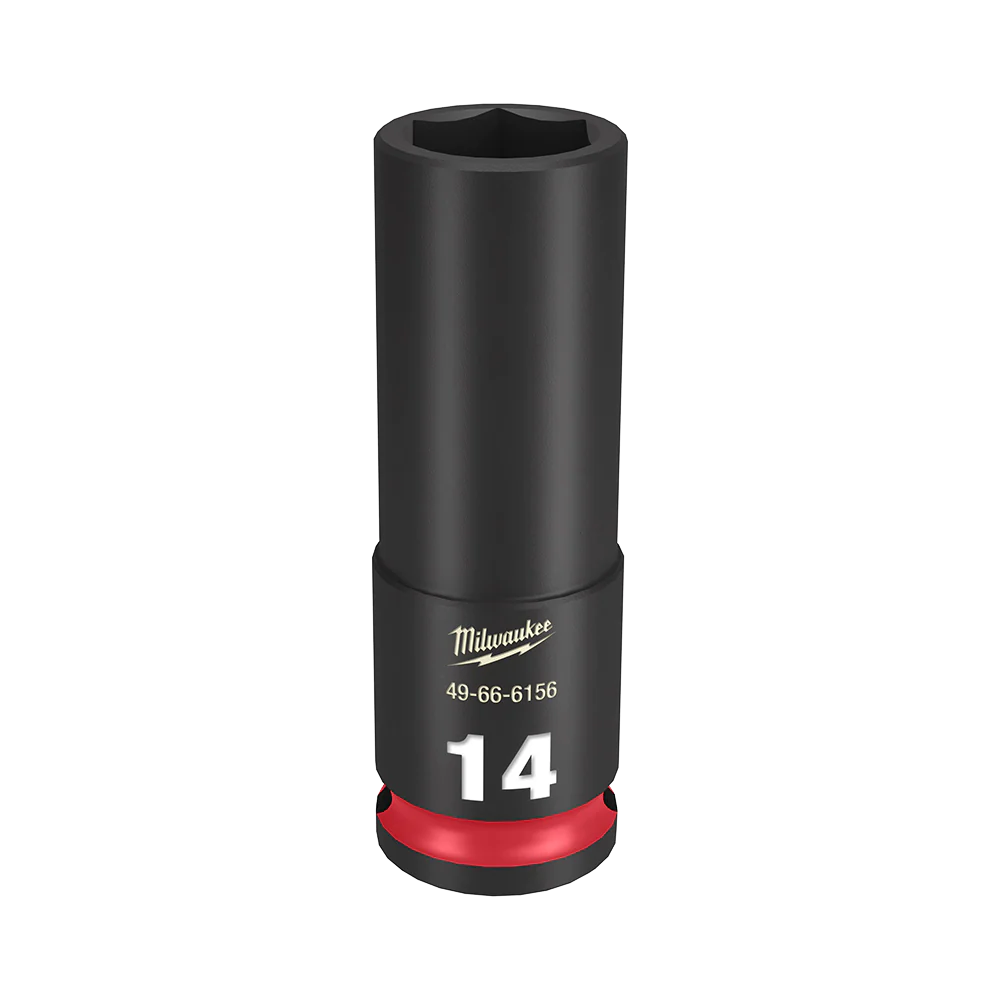 Milwaukee SHOCKWAVE™ 3/8" Drive 14mm Deep 6 Point Impact Socket - 49666156