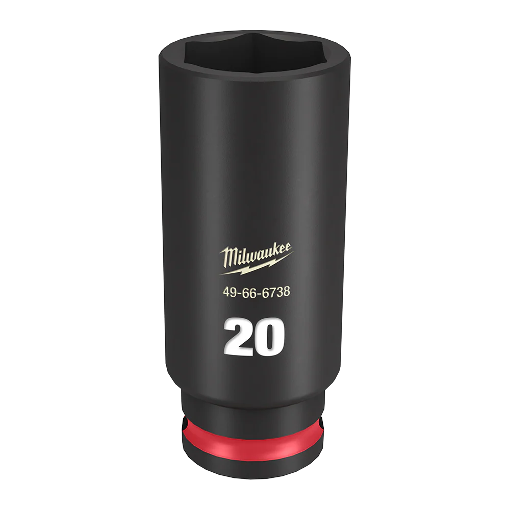 Milwaukee SHOCKWAVE™ 3/8" Drive 20mm Deep 6 Point Impact Socket - 49666738